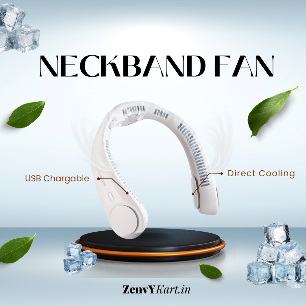 Portable Neck Fan, Hands Free Bladeless Fan